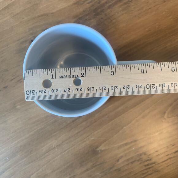 Thyme & Table Coffee Mug Stoneware Triangle Print Ceramic 20oz. White Gray - Picture 9 of 10